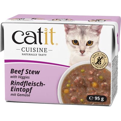 12x95g Catit Cuisine stoofvlees met groenten nat kattenvoer 12x95g Catit Cuisine stoofvlees met groenten nat kattenvoer