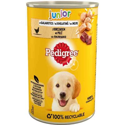 24x400g Pedigree Junior met kip nat hondenvoer 24x400g Pedigree Junior met kip nat hondenvoer