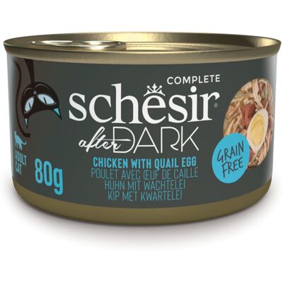 12x80g Schesir After Dark kip & ei natvoer voor katten 12x80g Schesir After Dark kip & ei natvoer voor katten