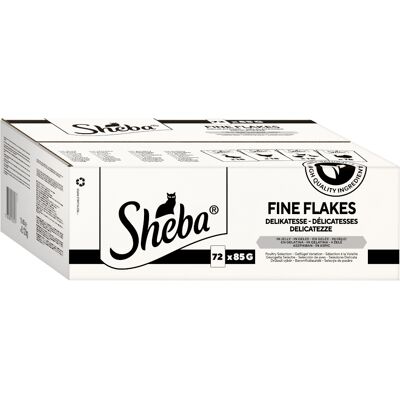 72x85g Sheba portiezak Delicatesse in gelei gevogelte variatie nat kattenvoer 72x85g Sheba portiezak Delicatesse in gelei gevogelte variatie nat kattenvoer