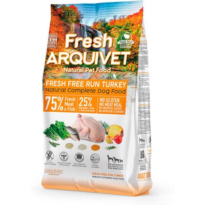 2,5kg Arquivet Fresh scharrelkalkoen droogvoer voor honden 2,5kg Arquivet Fresh scharrelkalkoen droogvoer voor honden
