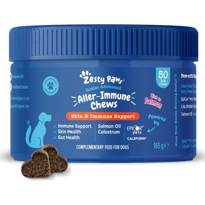 Zesty Paws Senior Aller-Immune Chews zalm - 50 Kauwtabletten Zesty Paws Senior Aller-Immune Chews zalm - 50 Kauwtabletten