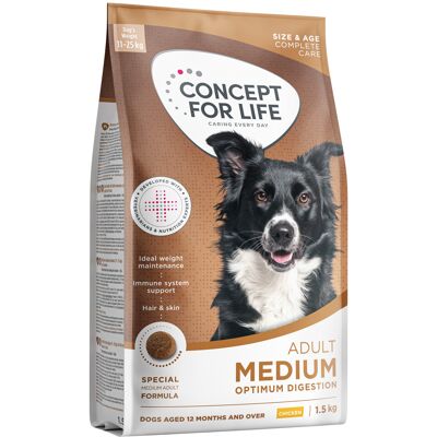 Concept for Life Medium Adult - Nieuw Receptuur: Voordeelpakket 4 x 1,5 kg Concept for Life Medium Adult - Nieuw Receptuur: Voordeelpakket 4 x 1,5 kg