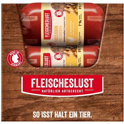 15x200g pure kip met kikkererwten Fleischeslust Sensitive natvoer voor honden 15x200g pure kip met kikkererwten Fleischeslust Sensitive natvoer voor honden