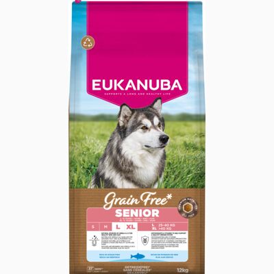Eukanuba Grain Free Senior Large & Giant Zeevis - 12 kg Eukanuba Grain Free Senior Large & Giant Zeevis - 12 kg