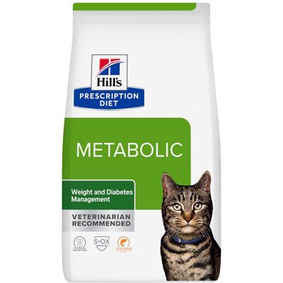 3 kg Hill's Prescription Diet Metabolic met zalm droogvoer voor katten 3 kg Hill's Prescription Diet Metabolic met zalm droogvoer voor katten