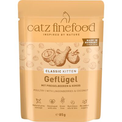 Sparpaket: 24x85g catz finefood Kitten No. 03 Geflügel Katzenfutter nass Sparpaket: 24x85g catz finefood Kitten No. 03 Geflügel Katzenfutter nass