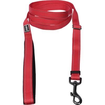 Rukka Bliss lijn, rood maat M 120-200 cm lang, 20 mm breed hond Rukka Bliss lijn, rood maat M 120-200 cm lang, 20 mm breed hond