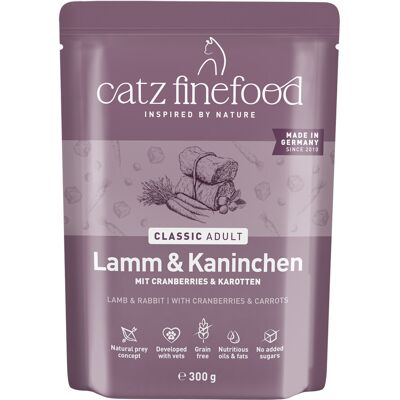 catz finefood 6 x 300 g - Lam & Konijn catz finefood 6 x 300 g - Lam & Konijn