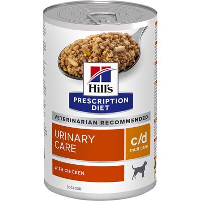 Hill's Prescription Diet 12 x 370 g C/D Urinary Care met Kip Hill´s Prescription Diet Hondenvoer Hill's Prescription Diet 12 x 370 g C/D Urinary Care met Kip Hill´s Prescription Diet Hondenvoer