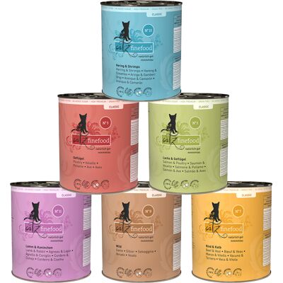 6x800g Proefpakket catz finefood Kattenvoer 6x800g Proefpakket catz finefood Kattenvoer