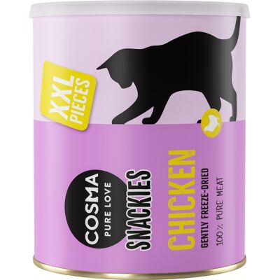200g Maxi Tube Kip Cosma Snackies XXL Gevriesdroogde Kattensnacks 200g Maxi Tube Kip Cosma Snackies XXL Gevriesdroogde Kattensnacks