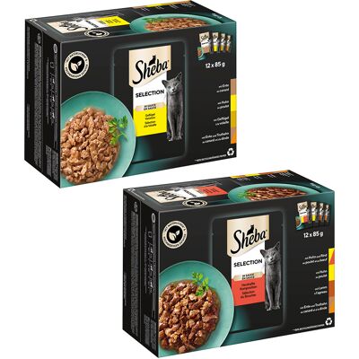 48x85g Selection 2 Sheba Kattenvoer 48x85g Selection 2 Sheba Kattenvoer
