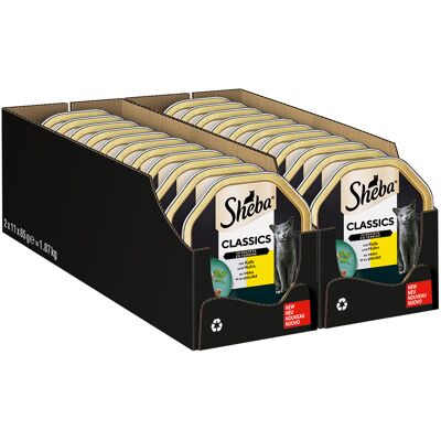 22x85g Kalf en Kip in Paté Sheba Classics Kattenvoer Kuipjes 22x85g Kalf en Kip in Paté Sheba Classics Kattenvoer Kuipjes