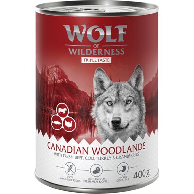 6x400g The Taste Of Canada Wolf of Wilderness Hondenvoer 6x400g The Taste Of Canada Wolf of Wilderness Hondenvoer