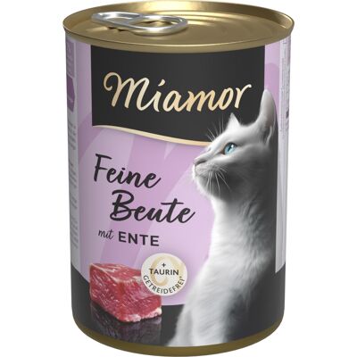 12x400g Miamor Feine Beute eend natvoer voor katten 12x400g Miamor Feine Beute eend natvoer voor katten