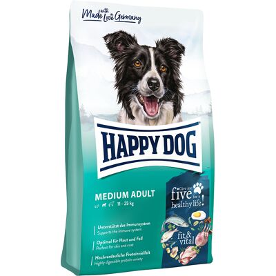 12kg Supreme Fit & Vital Medium Adult Happy Dog Supreme fit & vital Hondenvoer 12kg Supreme Fit & Vital Medium Adult Happy Dog Supreme fit & vital Hondenvoer