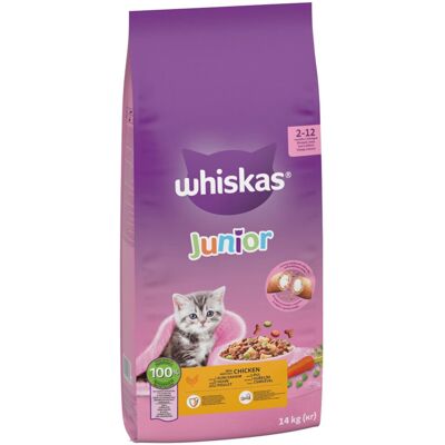 14kg Junior Kip Whiskas Kattenvoer 14kg Junior Kip Whiskas Kattenvoer