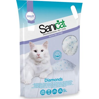 3x 5L Diamonds Sanicat Kattenbakvulling Silicagel 3x 5L Diamonds Sanicat Kattenbakvulling Silicagel