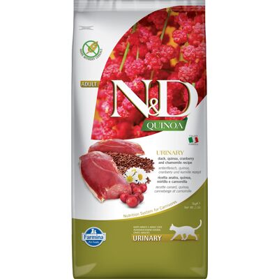 N&D Quinoa 5kg Eend, Quinoa, Bilberry en Kamille Urinary Quinoa Farmina N&D N&D Quinoa 5kg Eend, Quinoa, Bilberry en Kamille Urinary Quinoa Farmina N&D