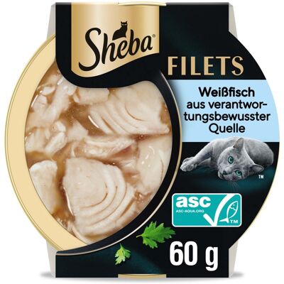 16x60g Witvis Fijne Filets Sheba Kattenvoer 16x60g Witvis Fijne Filets Sheba Kattenvoer