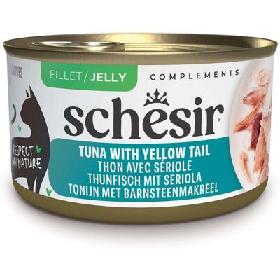 12x70g Schesir Complements in Gelee Thunfisch mit Gelbschwanzmakrele Katzenfutter nass 12x70g Schesir Complements in Gelee Thunfisch mit Gelbschwanzmakrele Katzenfutter nass