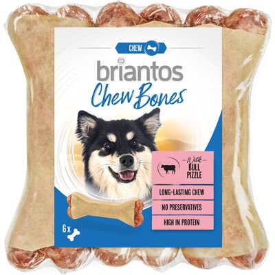 Briantos Chew Bones met Stierenspieren - 12 x 12 cm (660 g) Briantos Chew Bones met Stierenspieren - 12 x 12 cm (660 g)