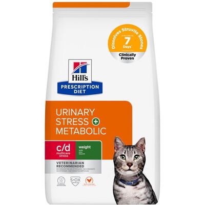 11kg c/d Urinary Stress+Metabolic Hill's Prescription Diet Kattenvoer 11kg c/d Urinary Stress+Metabolic Hill's Prescription Diet Kattenvoer
