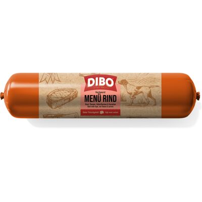 10x 800g DIBO Kookworst Menü Rund Honden natvoer 10x 800g DIBO Kookworst Menü Rund Honden natvoer