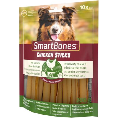 SmartBones 3x10 Stuks SmartSticks Wrapped Kauwsticks Kip hondensnacks SmartBones 3x10 Stuks SmartSticks Wrapped Kauwsticks Kip hondensnacks