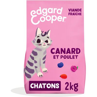 2kg Edgard & Cooper Kitten eend, kip zonder granen - Kattenvoer 2kg Edgard & Cooper Kitten eend, kip zonder granen - Kattenvoer