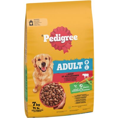 7kg Pedigree Adult met rund & groenten droog hondenvoer 7kg Pedigree Adult met rund & groenten droog hondenvoer