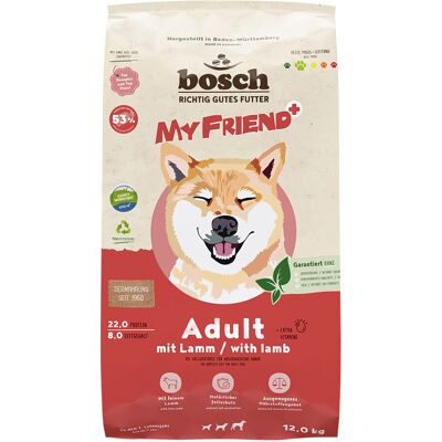 Bosch 12 kg My Friend+ Dog Adult met Lam hondenvoer droog Bosch 12 kg My Friend+ Dog Adult met Lam hondenvoer droog