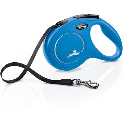 flexi New Classic riemlijn M blauw, 5 m hond flexi New Classic riemlijn M blauw, 5 m hond
