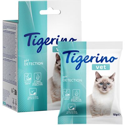 4x 10g Tigerino VET - pH-waardebepaling in kattenurine kattenbakvulling additief 4x 10g Tigerino VET - pH-waardebepaling in kattenurine kattenbakvulling additief