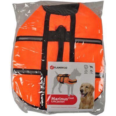 Flamingo reddingsvest, oranje maat XL: ca. 45cm ruglengte hond Flamingo reddingsvest, oranje maat XL: ca. 45cm ruglengte hond