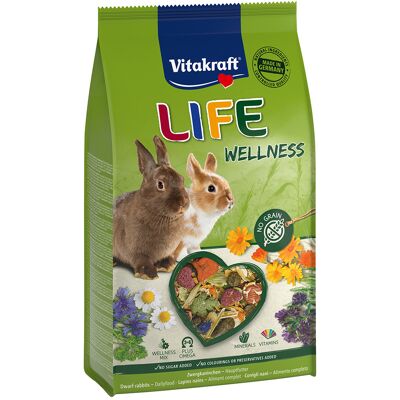 Voordeelpakket: 5x600g Vitakraft Life Wellness Dwergkonijn Klein Dierenvoer Voordeelpakket: 5x600g Vitakraft Life Wellness Dwergkonijn Klein Dierenvoer