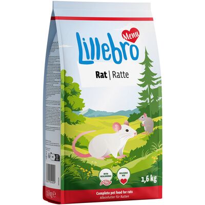 3 x 1,6 kg Lillebro rattenvoer 3 x 1,6 kg Lillebro rattenvoer