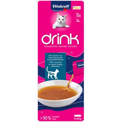 Voordeelpakket: 45x30g Vitakraft kattendrank met zalm en L-carnitine kattensnacks Voordeelpakket: 45x30g Vitakraft kattendrank met zalm en L-carnitine kattensnacks