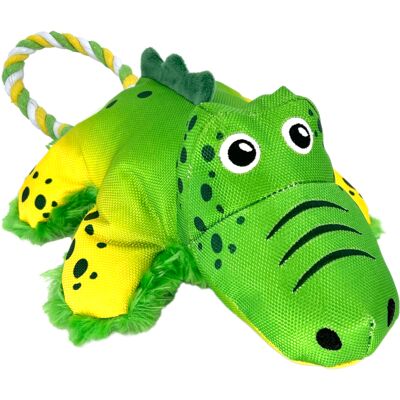 KONG Cozie Tuggz hondenspeeltje alligator formaat M/L: ca. 38x20,3x10,2cm KONG Cozie Tuggz hondenspeeltje alligator formaat M/L: ca. 38x20,3x10,2cm