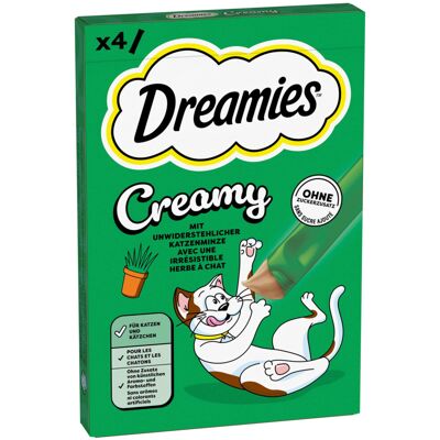 Dreamies Creamy Snacks - Voordeelverpakking catnip (44 x 10 g) Dreamies Creamy Snacks - Voordeelverpakking catnip (44 x 10 g)