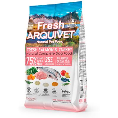 2,5kg Arquivet Fresh Zalm & Kalkoen droogvoer voor honden 2,5kg Arquivet Fresh Zalm & Kalkoen droogvoer voor honden