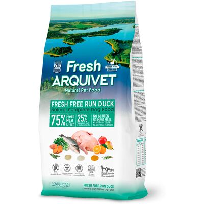 10kg Arquivet Fresh Free Run droog hondenvoer met eend 10kg Arquivet Fresh Free Run droog hondenvoer met eend