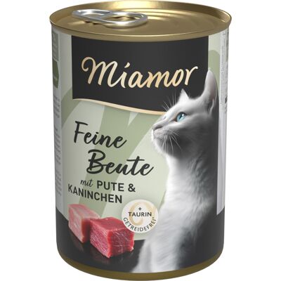 Miamor Fijne prooi 12 x 400 g - Kalkoen & Konijn Miamor Fijne prooi 12 x 400 g - Kalkoen & Konijn
