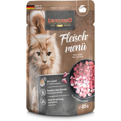 16x85g Finest Selection Zakjes Vlees menu Leonardo Kattenvoer 16x85g Finest Selection Zakjes Vlees menu Leonardo Kattenvoer