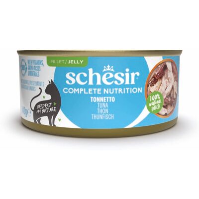 6x140g Tonijn Schesir Complete voeding in gelei natvoer voor katten 6x140g Tonijn Schesir Complete voeding in gelei natvoer voor katten