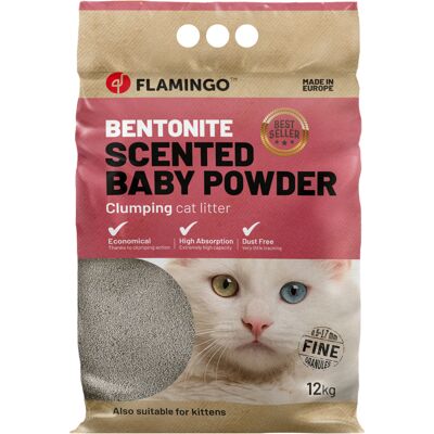 Flamingo kattenbakvulling babypoeder Flamingo kattenbakvulling babypoeder