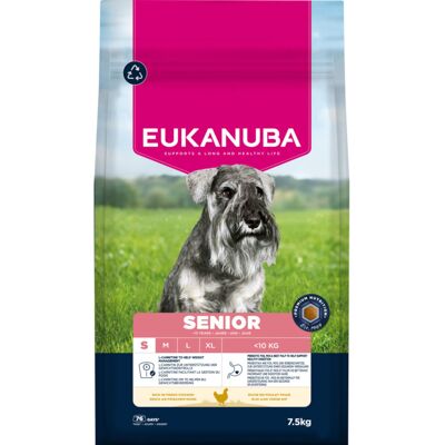 7,5kg Eukanuba Premium Nutrition Senior Small Breed Kip droogvoer voor honden 7,5kg Eukanuba Premium Nutrition Senior Small Breed Kip droogvoer voor honden