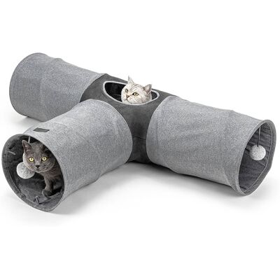 Lionto 3-weg kattentunnel 30x120x80cm Lionto 3-weg kattentunnel 30x120x80cm