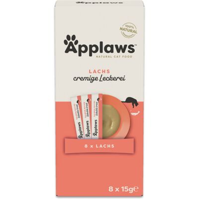 Voordeelpakket: 16x15g Applaws Romige Traktatie Zalm Kattensnacks Voordeelpakket: 16x15g Applaws Romige Traktatie Zalm Kattensnacks
